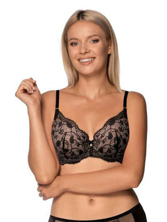 Nipplex Μαύρο και Μπεζ. Σουτιέν Liegestütz mit Bügel