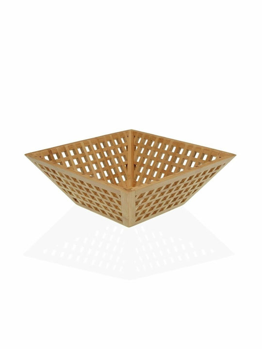 Versa Fruit Bowl made of Bamboo Brown 28x9.8x28cm