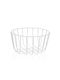 Versa Fruit Bowl Metallic White 26x13x26cm