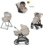 Inglesina Aptica Quattro Darwin Adjustable 3 in 1 Baby Stroller Suitable for Newborn Pashmina Beige 12.7kg