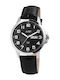 Just Watch Herrenuhr Batterie mit Schwarz Lederarmband