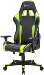 Newskill Kitsune Artificial Leather Gaming Chair with Adjustable Arms Μαύρο / Πράσινο