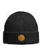 Beanie Unisex Fleece Σκούφος Πλεκτός σε Μαύρο χρώμα