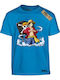 Kinder-T-Shirt Türkis