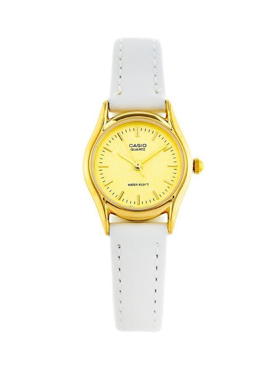 Casio Кварцов Часовник с Кожена Каишка