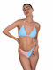 Bikini Set Triangle Top & Brazil Bottom Light Blue