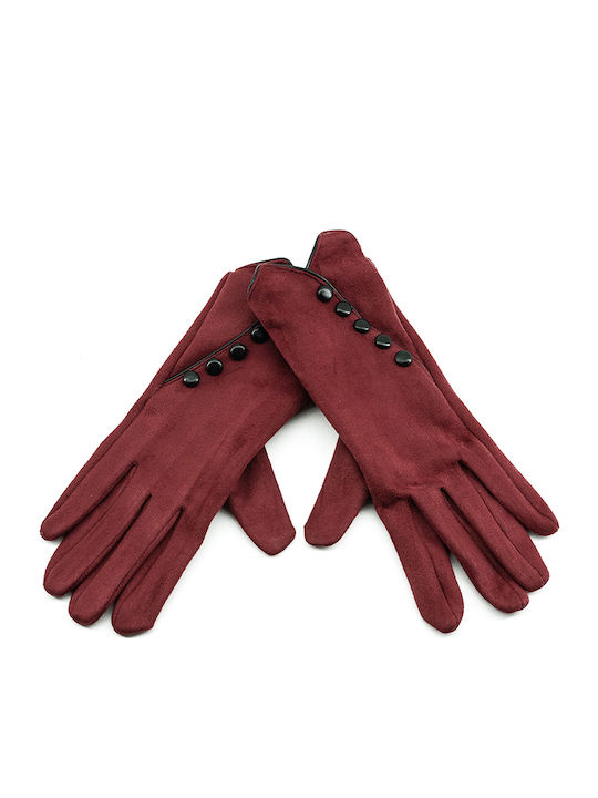 Coveri Unisex Gloves Burgundy