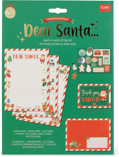 Legami Milano Santa Claus Letter 6pcs