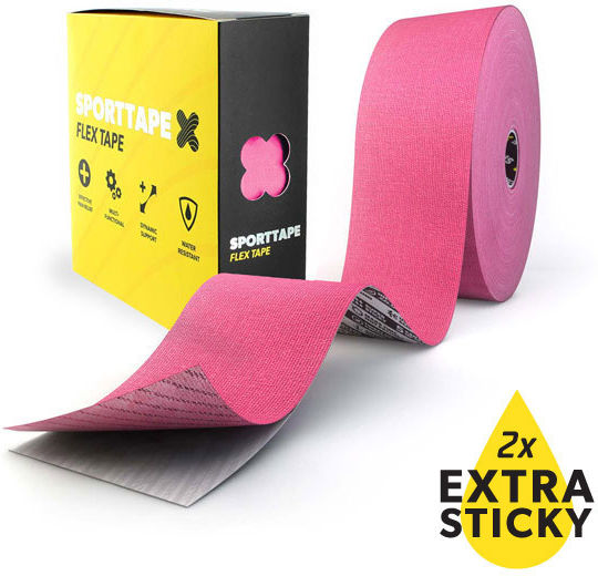 Sporttape Ταινία Κινησιοθεραπείας 5cm x 22m Ροζ
