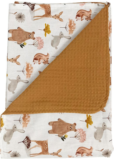 Baby Star Wickeltuch für Kinderzimmer Forest Friends 75x100cm
