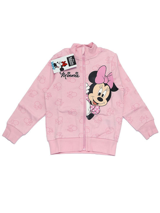 Disney Cardigan pentru copii din material frotirat Pink