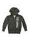 Kids Sweatshirt Cardigan with Hood Gray
