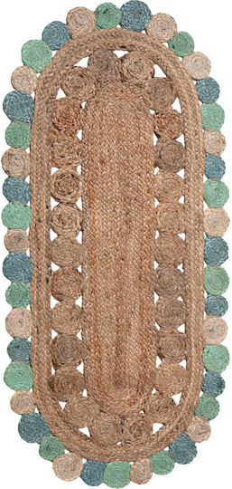 Silk Fashion 1780 Χαλί Διάδρομος Καλοκαιρινό από Γιούτα Light Blue 70x160cm