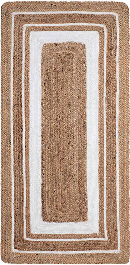 Silk Fashion 1781 Rug Rectangular Summer from Jute Natural / White