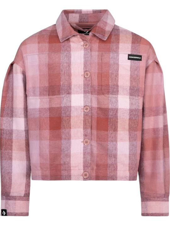 Converse Cardigan pentru copii Shacket Roz