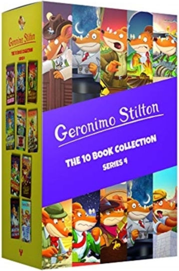 Geronimo Stilton, Colecția de 10 Cărți Seria 4 Set Cutie Geronimo Stilton, Colecția de 10 Cărți Seria 4 Set Cutie