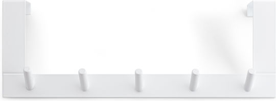 Rayen Door Hook 5 Slots Metallic 36x12.5x4cm