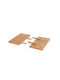 Diommi Massive Table Extension made of Solid Wood light oak 45x90cm 60-22367 1pcs