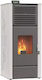 Thermogatz Pelletofen Lufttherm 14kW Grau