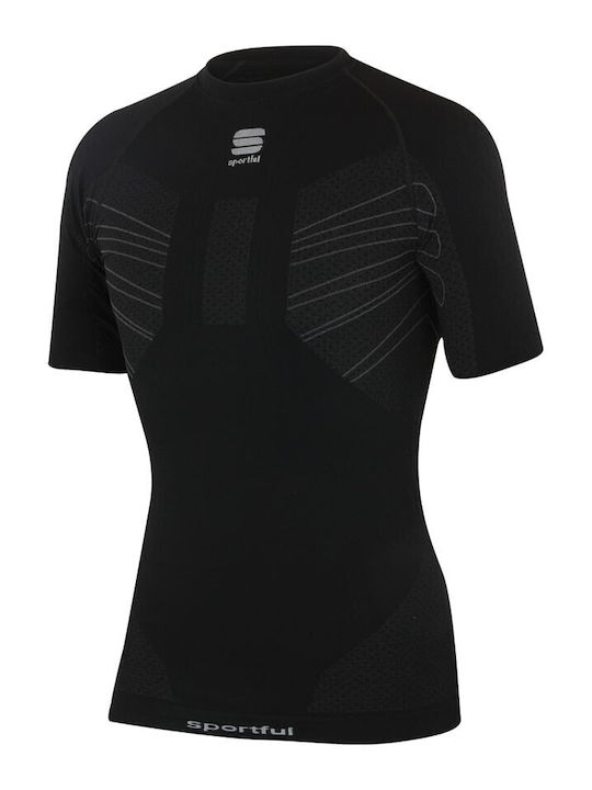 Sportful Herren Thermo Kurzarmshirt Schwarz