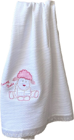 Bunny Bebe Προβατάκι Σελτεδάκι Ροζ 76x90εκ.