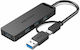 Vention Hub 4 Θυρών USB 3.0 με σύνδεση USB-C