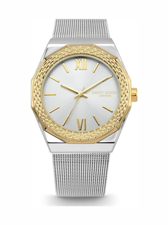 Daisy Dixon Damen Uhr mit Silber Metallarmband