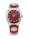 Daisy Dixon Γυναικείο Ρολόι 36mm Μπαταρίας με Κόκκινο Δερμάτινο Λουράκι