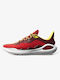 Curry 11 High Basketball Shoes Red / Cardinal