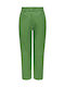 Only Hw Women's Leather Trousers Green Bee