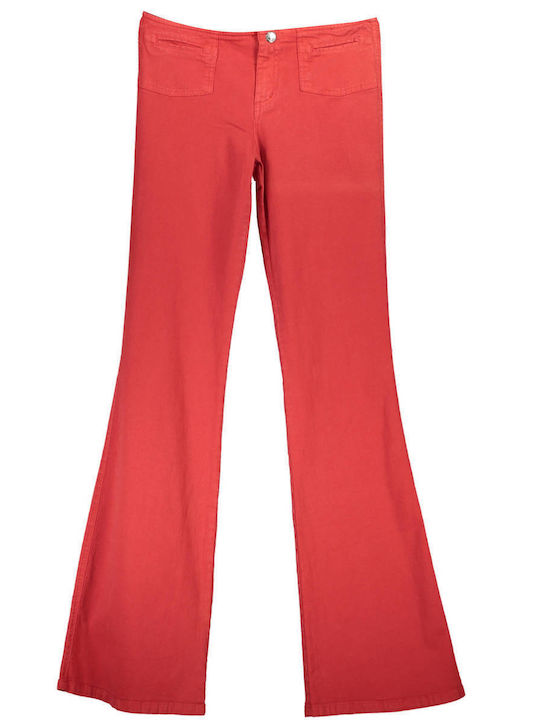 Phard Pantaloni de damă Tesatura Pantaloni RED