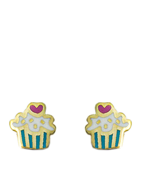 Детски Обеци Studs от Злато 14K