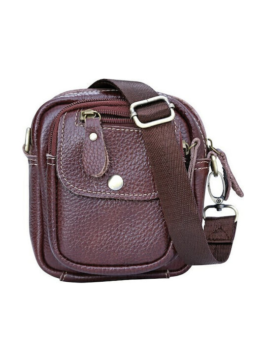 Leather Men's Bag Shoulder / Crossbody Brown