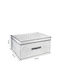 Tpster Tesatura Cutie de Depozitare cu Capac Gri 50x40x30cm 1buc