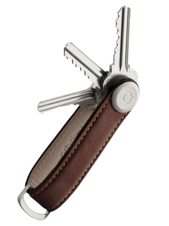 Orbitkey Κλειδοθήκη Δερμάτινη Καφέ