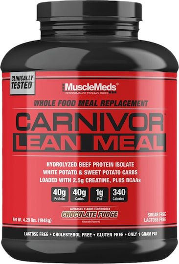 Muscle Meds Carnivor Lean Meal Lactose Free with Flavor Chocolate Fudge 1.91kg