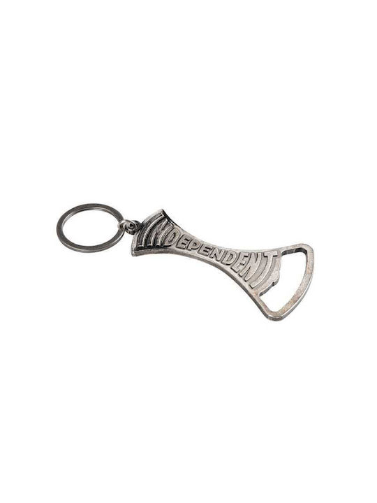 Independent Keychain Opener Metallic Silver