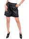 Women's Leather Shorts Black