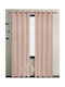 Vasilas Home Orange Curtain with Grommets 140x270cm