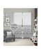 Vasilas Home Gray Pencil Pleat Curtain 140x270cm