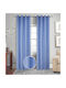 Vasilas Home Κουρτίνα με Τρουκς Γαλάζια 140x270εκ.