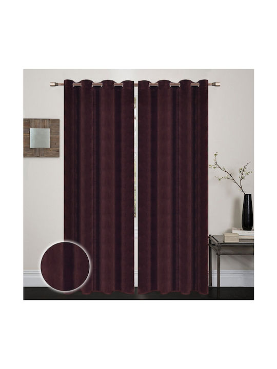 Vasilas Home Perdea Cu Capse Violet 140x270cm