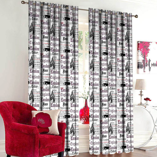 Vasilas Home Vorhang mit Grommets 140x265cm