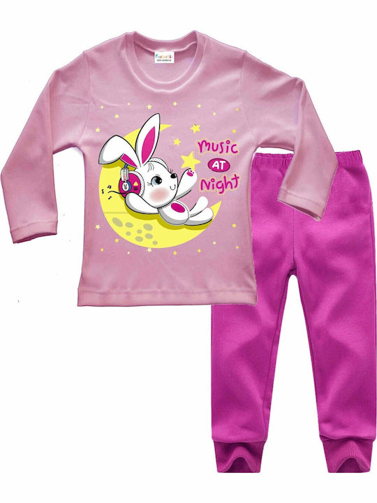 Fantastic Kids Kids' Pajamas Winter Pink Music At Night
