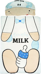 Poo Poo Σετ Λίκνου Milk For Boys Λευκό 2τμχ