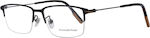 Zegna Metal Eyeglass Frame Black