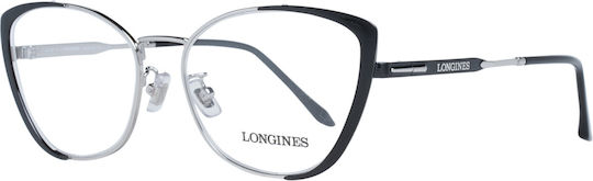 Longines Дамски Метален Рамка за Очила Пеперуда Сребрист LG5011-H 01A