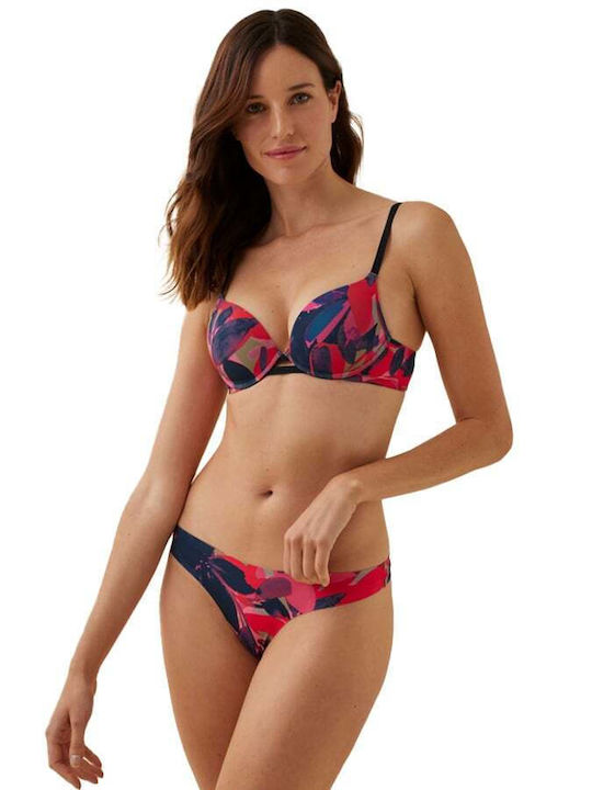 Promise Set de Lenjerie Sutien cu Șir de caractere Fuchsia