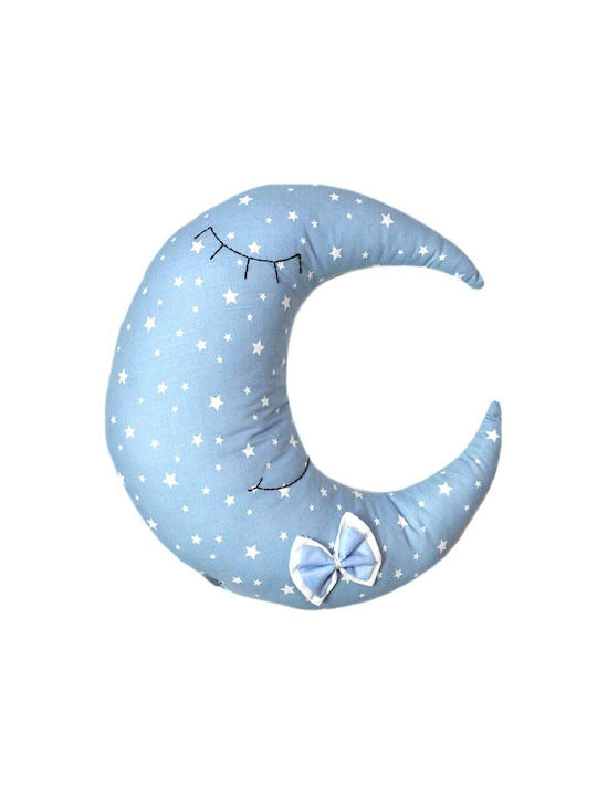 Bunny Bebe Crib Decorative Pillow Moon Light Blue 32x30cm