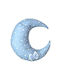 Bunny Bebe Crib Decorative Pillow Moon Light Blue 32x30cm